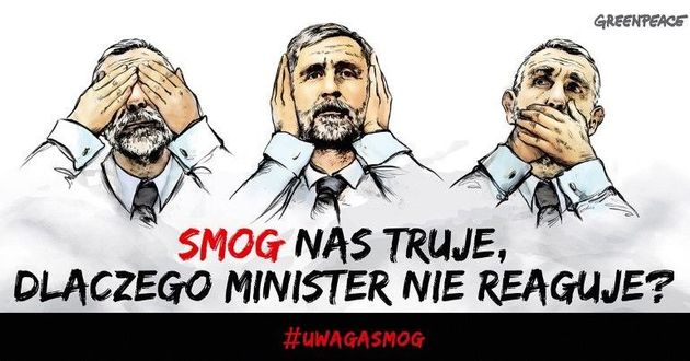 Taki transparent zawisnął na budynku MŚ