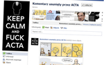  ACTA zdominowa�a Facebooka w styczniu