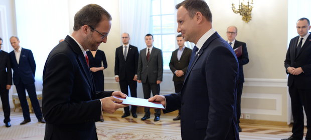 Warszawa, 13.09.2016. Prezydent Andrzej Duda powołuje swojego doradcę dr. Marka Dietla do kapituły Nagrody Gospodarczej.