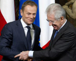  Tusk: W�ochy i my uzupe�nieniem osi Francja-Niemcy  