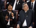  Wstrz�sy w Chile podczas inauguracji prezydenta