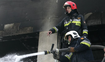 Pożar w Dąbrowie Górniczej. Wielka ewakuacja