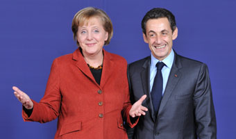 Merkel i Sarkozy wsp�lnie chc� wyprowadzi� Europ� z kryzysu