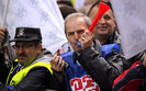 Protest zwi�zkowc�w przed Europejskim Kongresem Gospodarczym  