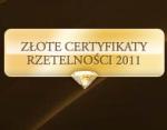  Rozdanie Z�otych Certyfikat�w Rzetelno�ci 
