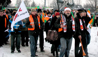 Zakończyła się blokada torów koło Łodzi