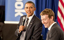 Obama u Zuckerberga, kt�ry za�o�y� krawat