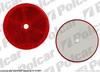 odblask-uniwersalny okr�g�y,mocowanie na �rube,czerwony,�r. 59mm O�wietlenie blendy optyczne, odblaski