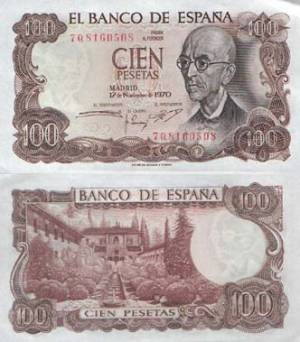 100 pesetas