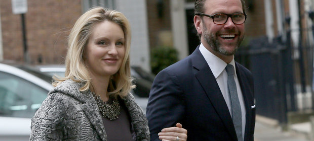 James Murdoch z żoną Kathryn Hufschmid