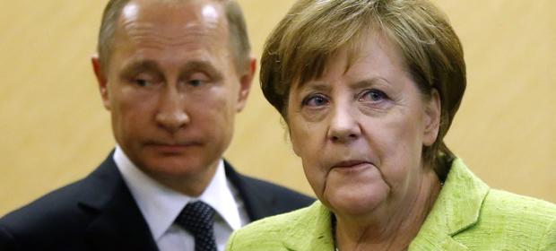 Angela Merkel i Władimir Putin