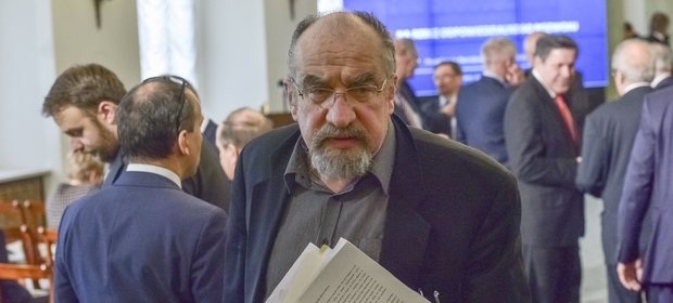 Siódmy marca 2016 roku, Warszawa. Prof. Modzelewski na IV posiedzeniu Narodowej Rady Rozwoju