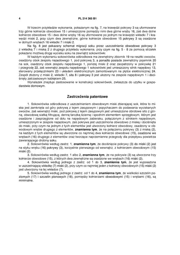 PL 214365 B1 Patenty w Tech.Money.pl PL 214365 B1 Patenty w Tech.Money.pl