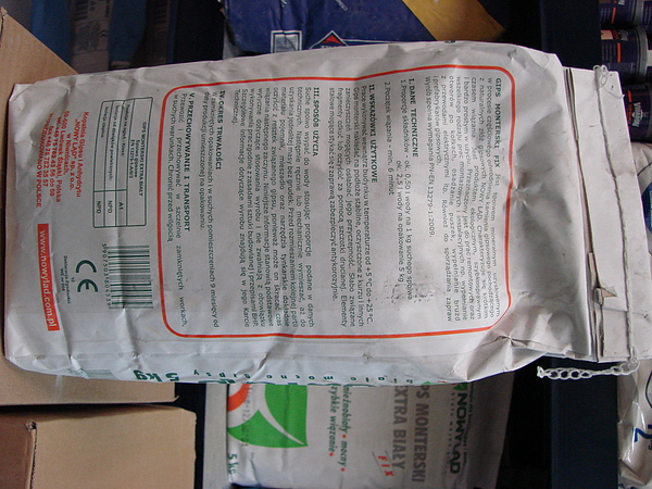 Gips monterski FIX extra biały 5 kg